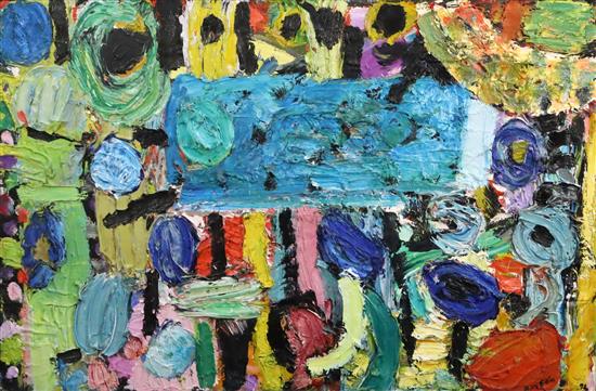 § Gillian Ayres C.B.E., R.A. (1930-2018) Knowth 1991, 24.5 x 35.75in.